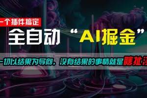 （11157期）一插件搞定！每天半小时，日入500＋，一切以结果为导向，没有结果的事…