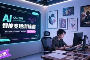 （15389期）AI智能变现训练营，ChatGPT写作变现，电影解说制作，图文带货方法论